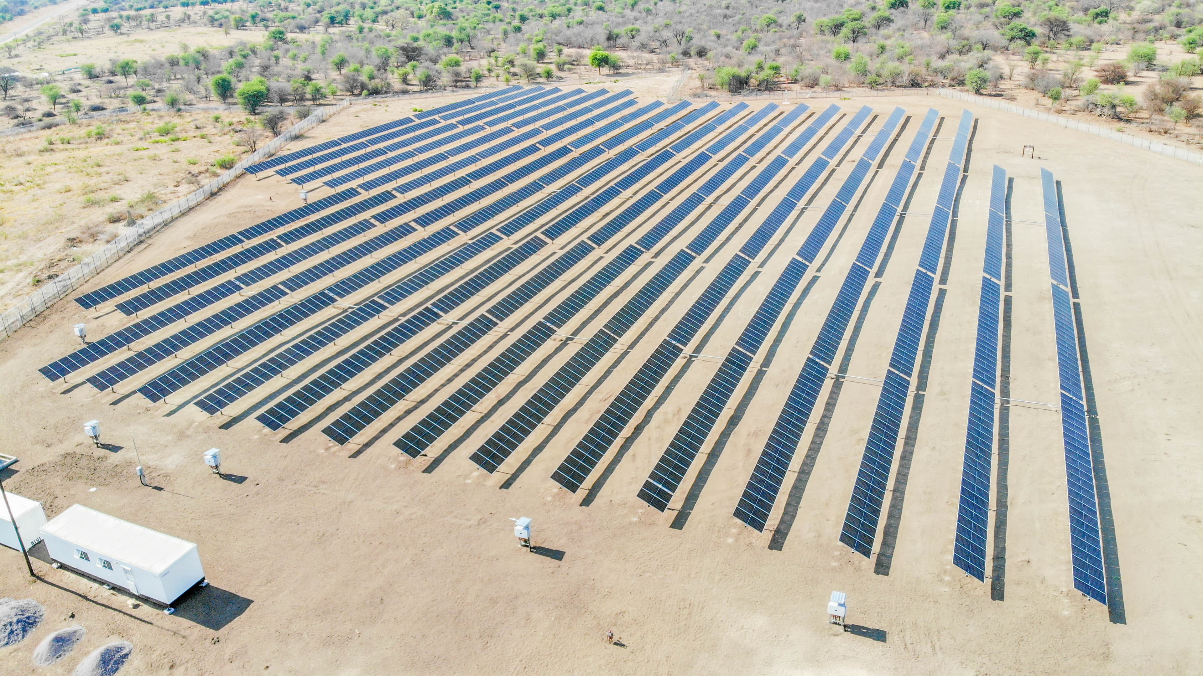 Sturdee Energy’s Bobonong and Shakawe Solar PV Projects in Botswana, the first solar IPP projects in Botswana. Photo: Sturdee Energy