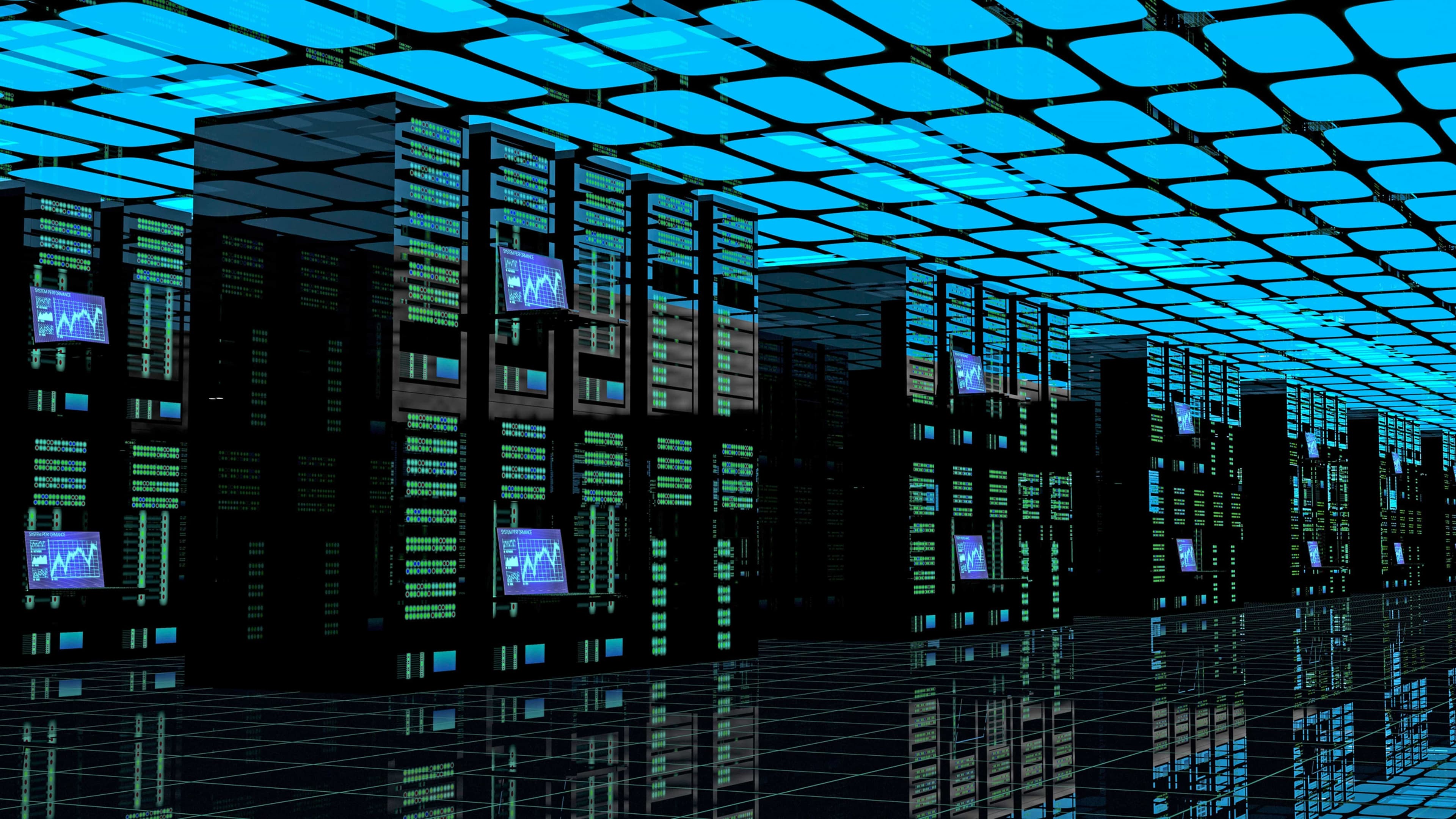 Dataservrar i datorhall