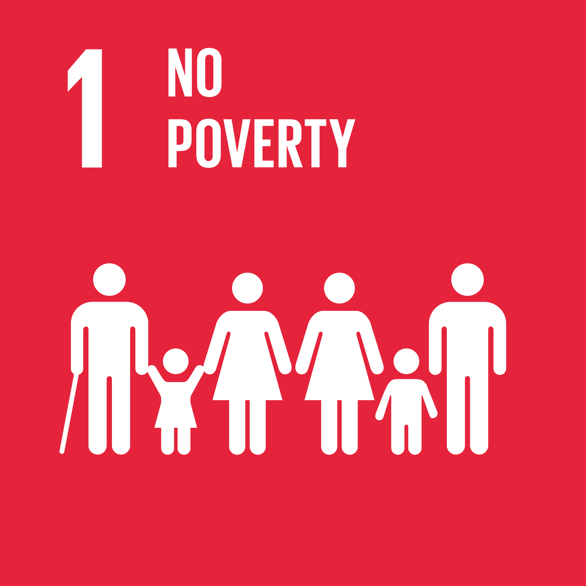 Icon for UN Global goal 1 No poverty