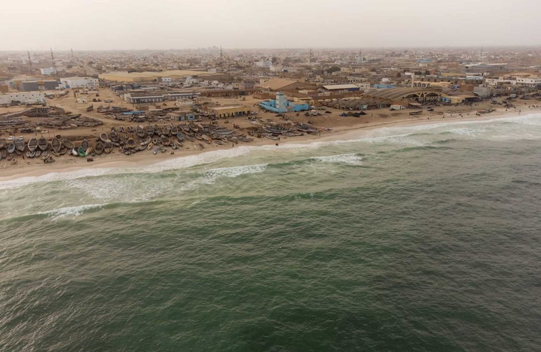 image of an African coastline
