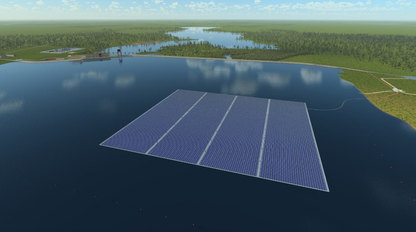 a floating solar solutions